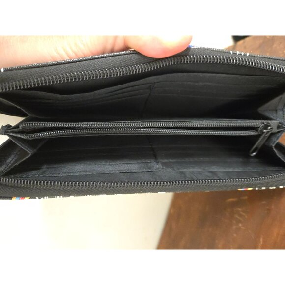 Disney Mickey Mouse Zip Around Wallet Love OMG Rainbow - Picture 3 of 6